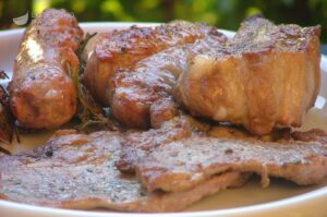 Grigliata di maiale alla brace