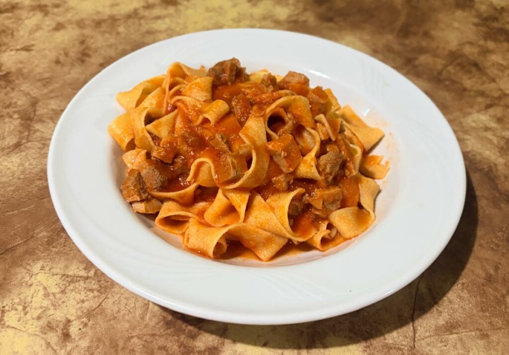 Pappardelle al sugo di papera
